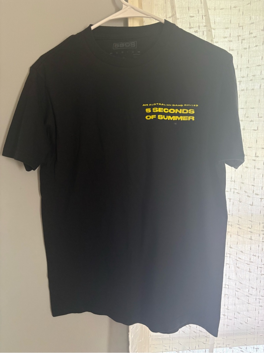 5 Seconds of Summer Black Graphic Tee - Yellow Logo